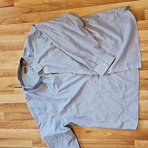 Men's Van Heusen Never Tuck Big & Tall Dress Shirt Button Down Size3XL 20-20 1/2